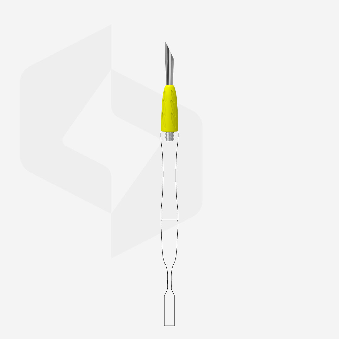 Working part of the pusher Combo UNIQ 12 beveled pusher, yellow – Ansicht 2