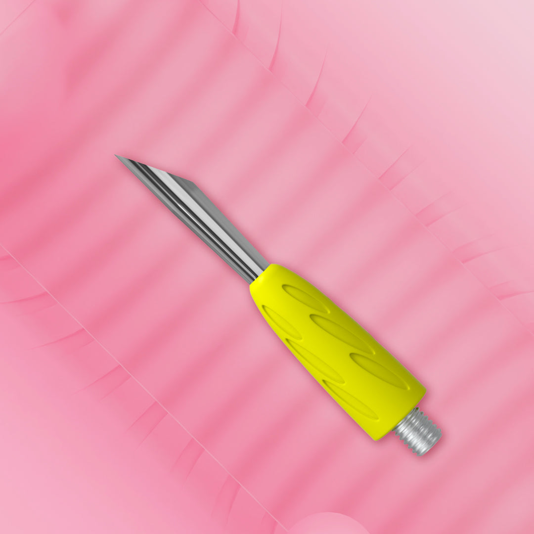 Working part of the pusher Combo UNIQ 12 beveled pusher, yellow
