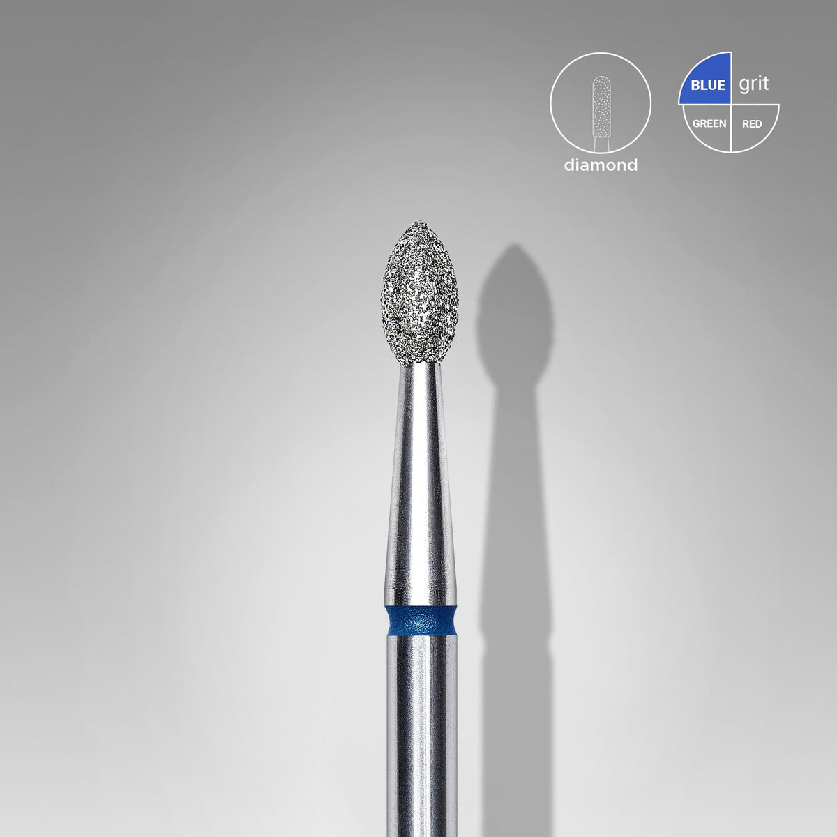 STALEKS EXPERT Diamantfräser Spitze Knospe, blau, 2,5×4,5 mm