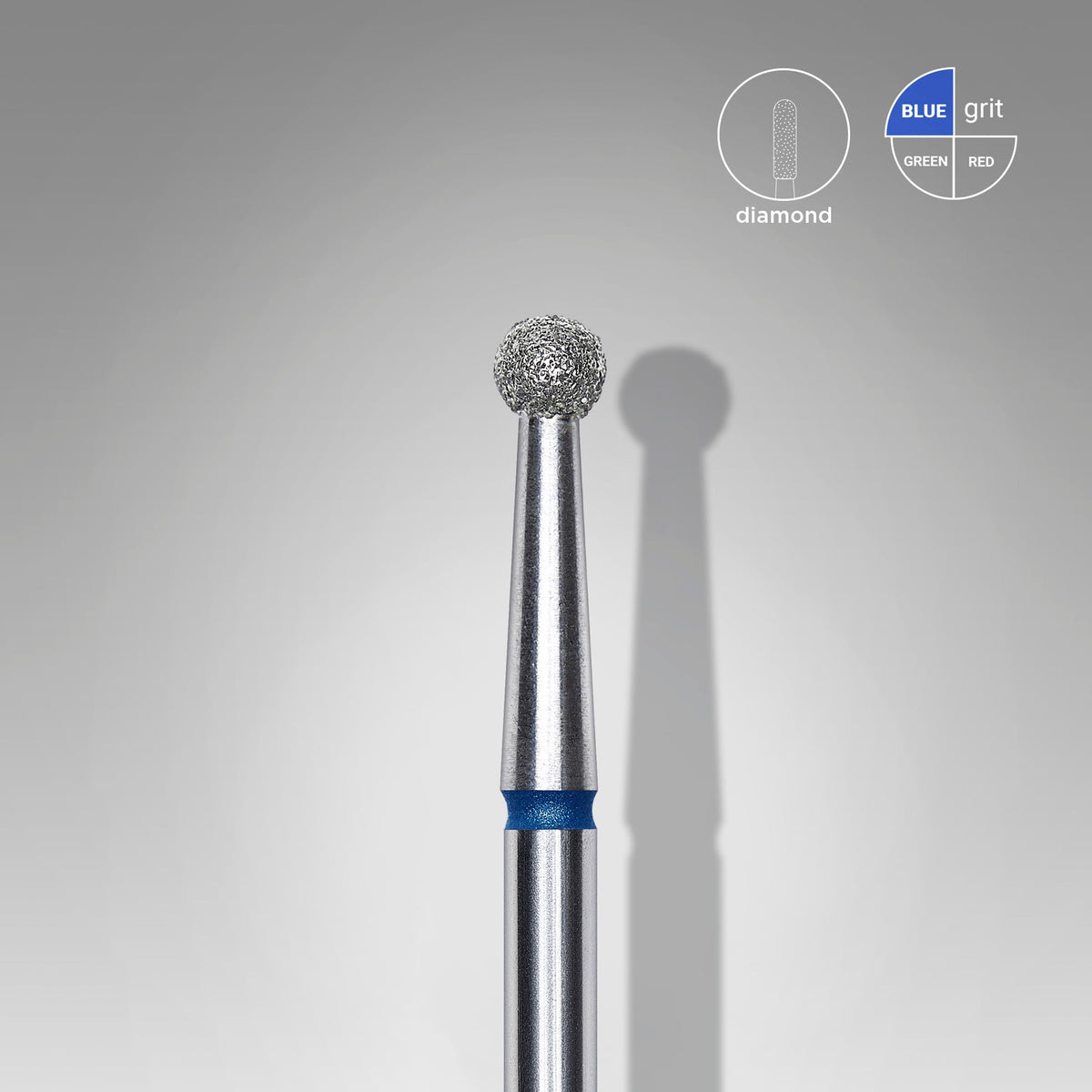 STALEKS EXPERT Diamantfräser Kugel, blau, 2,7 mm