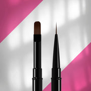 Двосторонній пензель EXPERT Liner 10 мм / для гелю 11 мм