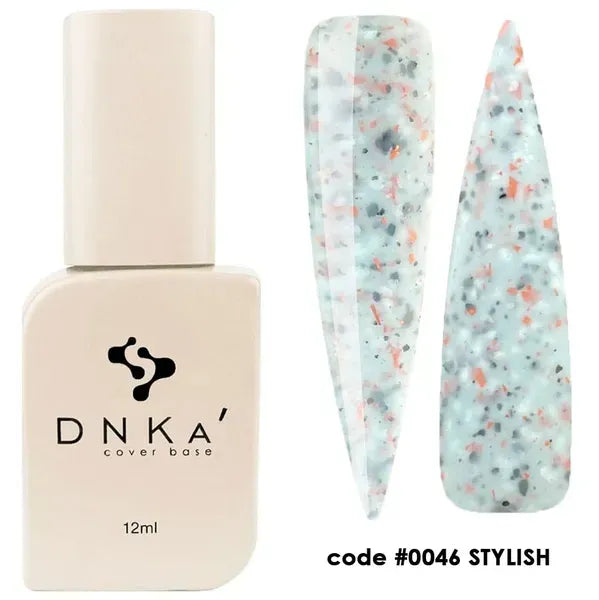 RUBBER BASE FRENCH НОВА ФОРМУЛА "DNKa" (cover), 12 мл #0046 Stylish