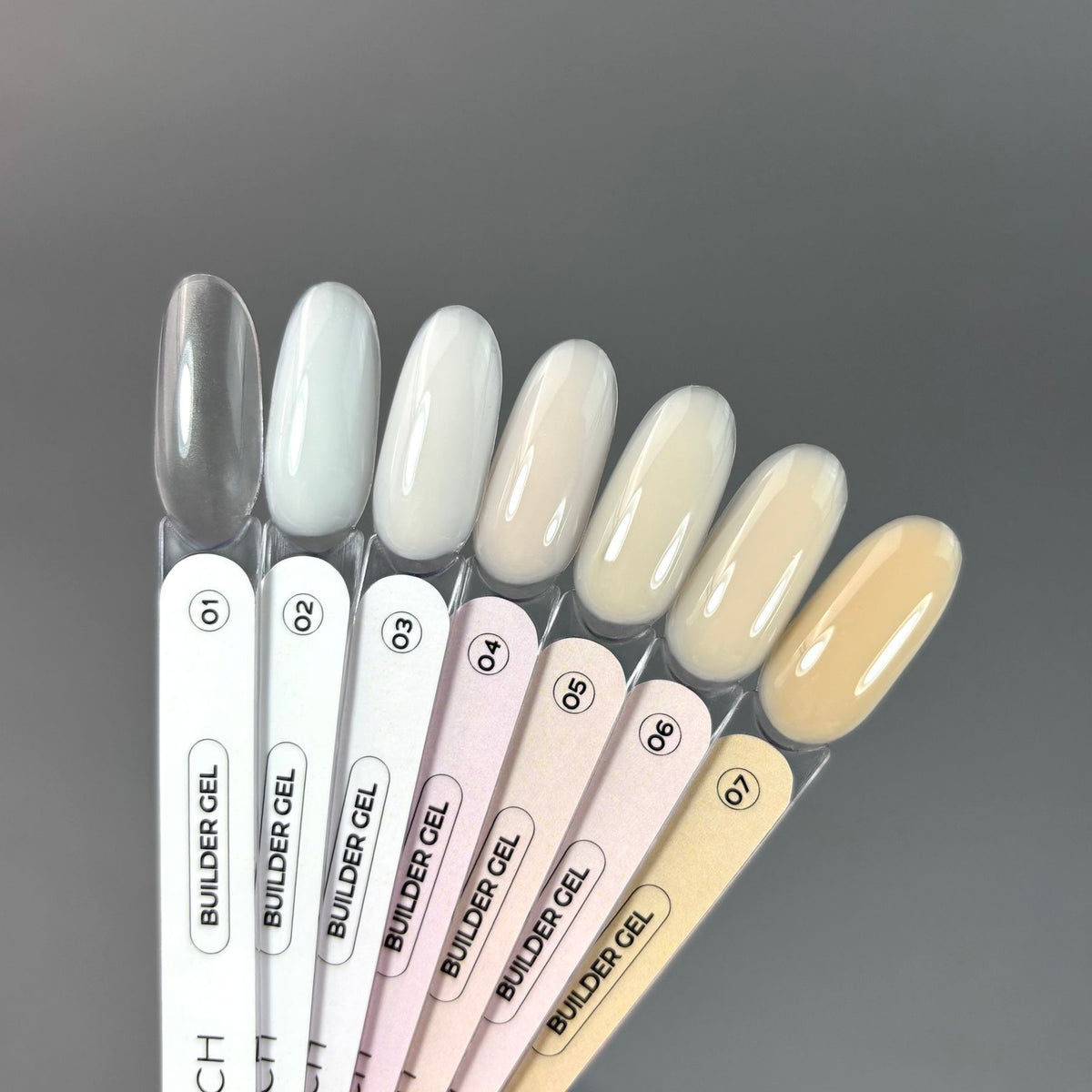 TOUCH Builder gel 10 ml, Mute — Палитра коллекции с этим оттенком