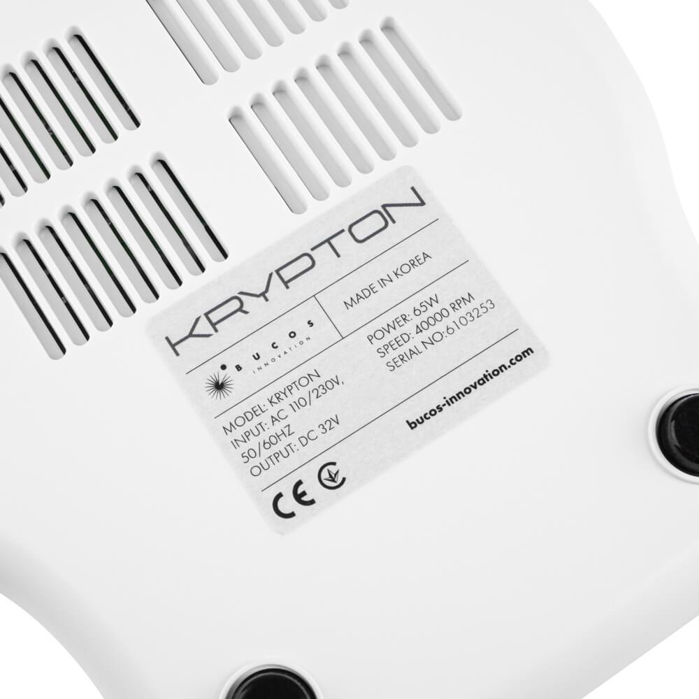 BUCOS KRYPTON XPS-400 White/Purple – фрезер для маникюра 65 Вт, 40 000 об/мин – фото 4