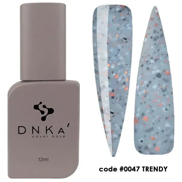 RUBBER BASE FRENCH НОВА ФОРМУЛА "DNKa" (cover), 12 мл #0047 Trendy
