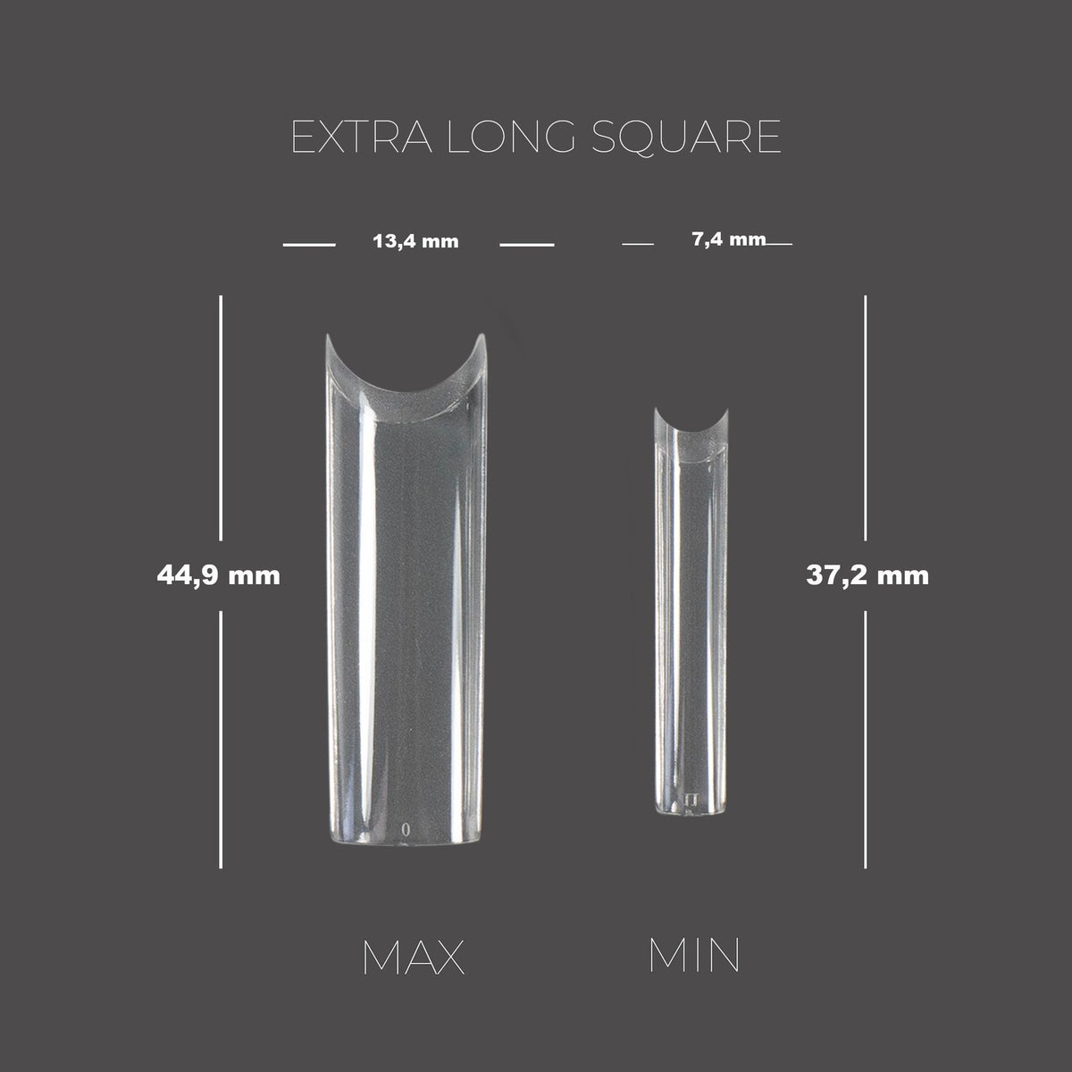 TOUCH Soft-Gel-Tips EXTRA LANG SQUARE (240 Stk.)