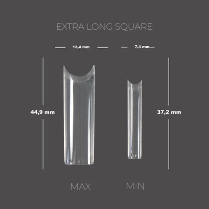 TOUCH Soft-Gel-Tips EXTRA LANG SQUARE (240 Stk.)