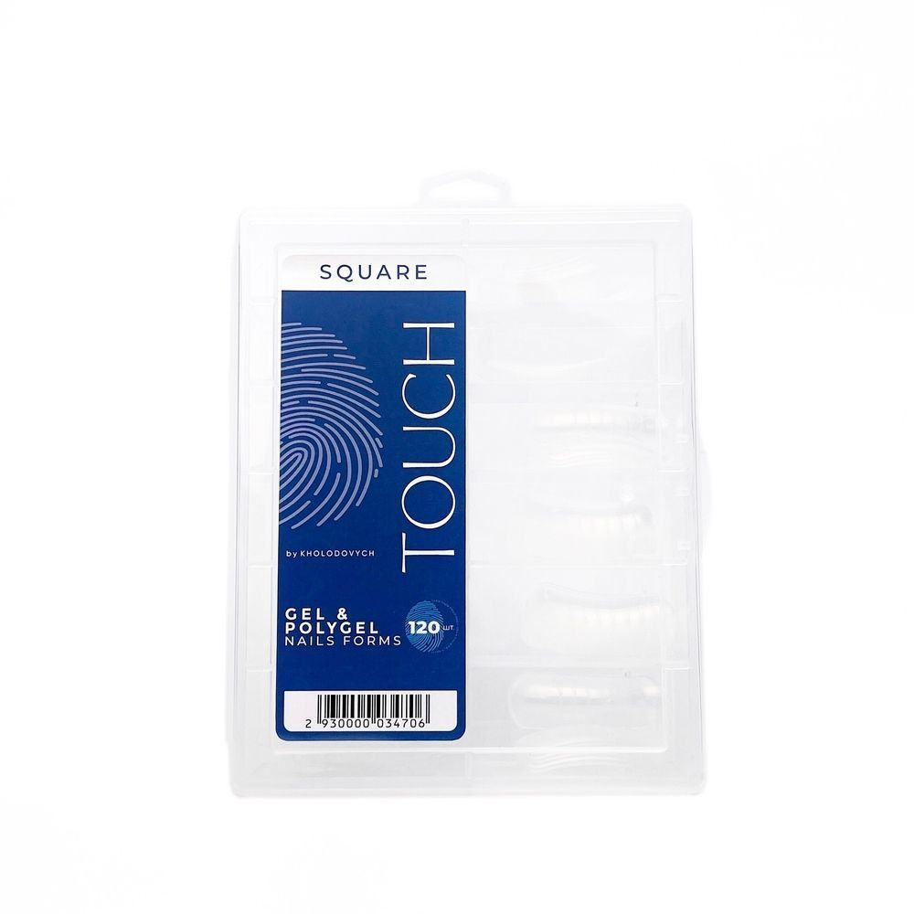 TOUCH Obere Nagelformen zur Modellage Square, 120 Stk. – Herstellerfoto
