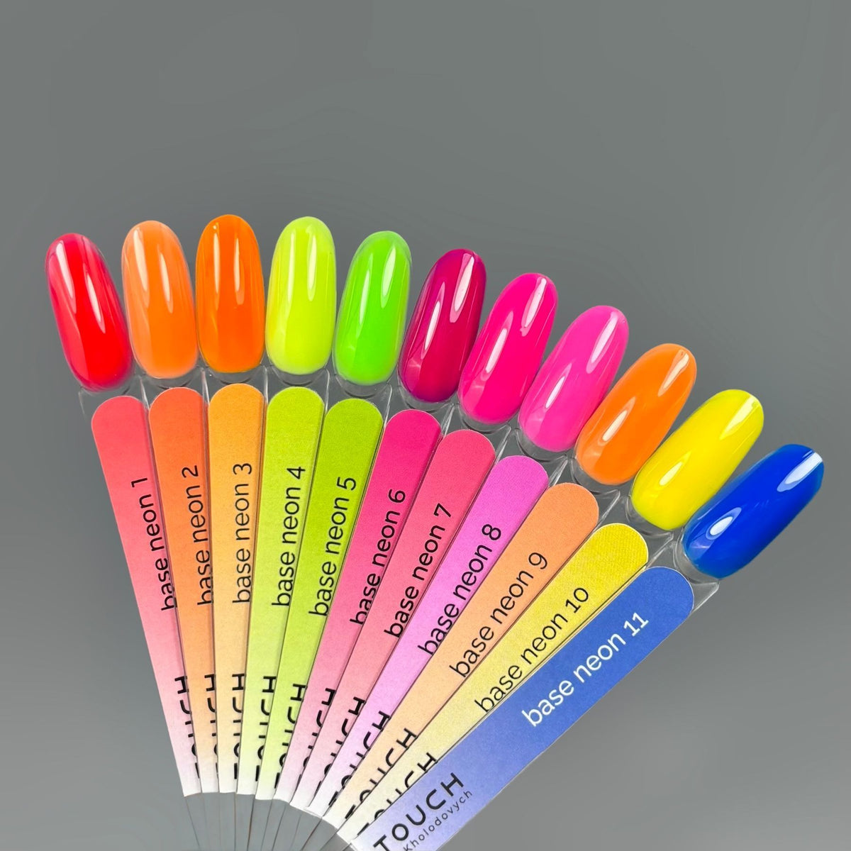 TOUCH Neon Base 03 - 13 ml — Палитра коллекции с этим оттенком