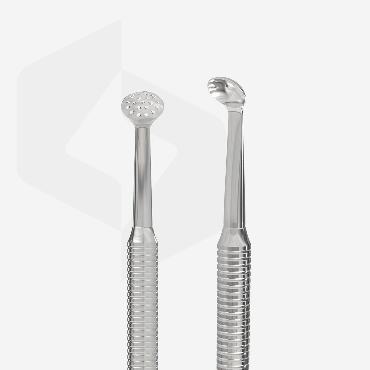 Cosmetology double-ended spoon EXPERT 20 TYPE 2 (Uno and round spoon with 19 holes) – Ansicht 2