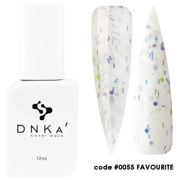 RUBBER BASE FRENCH НОВА ФОРМУЛА "DNKa" (cover), 12 мл #0055 Favourite