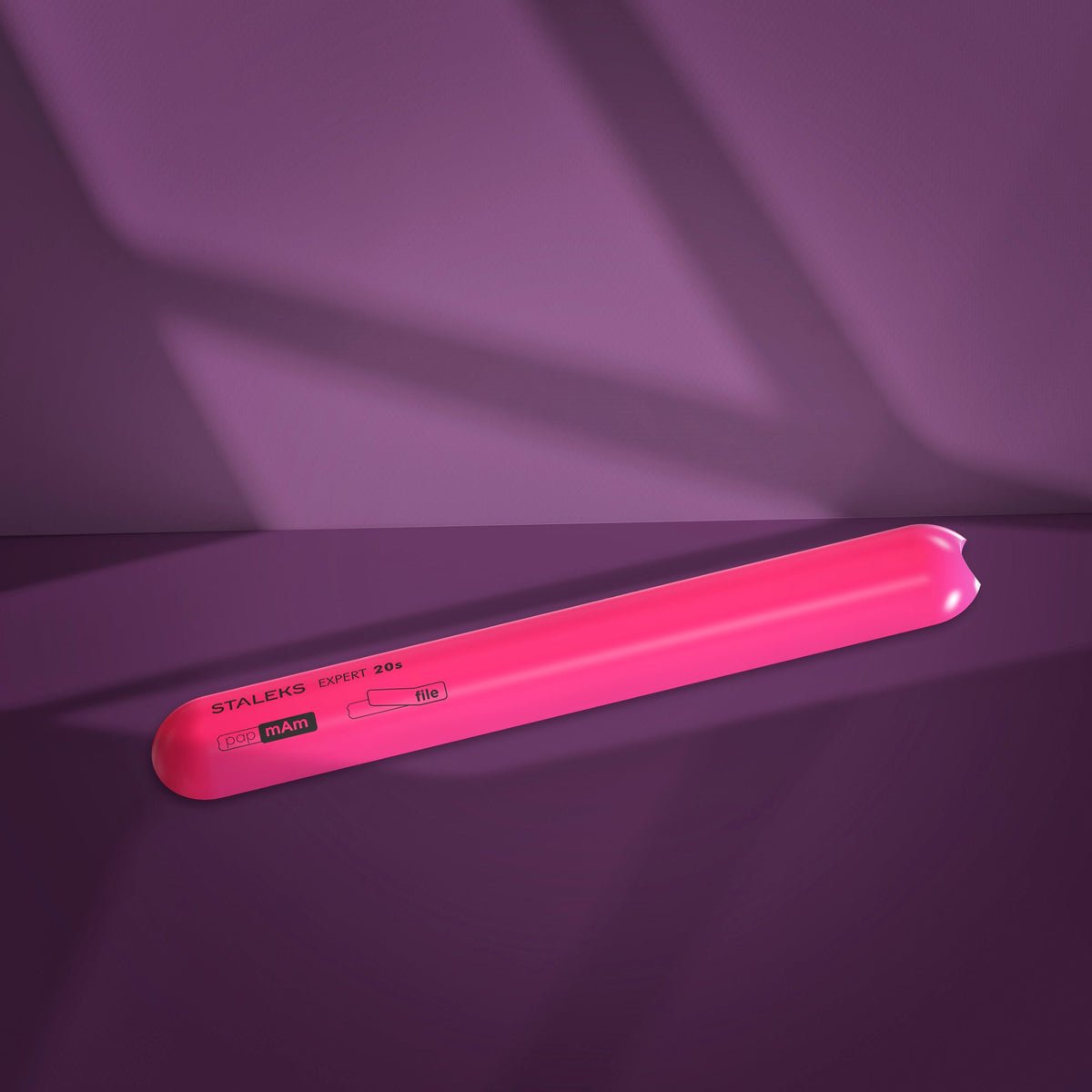 Straight beveled plastic base for Nagelfeile EXPERT 20s (130 mm)