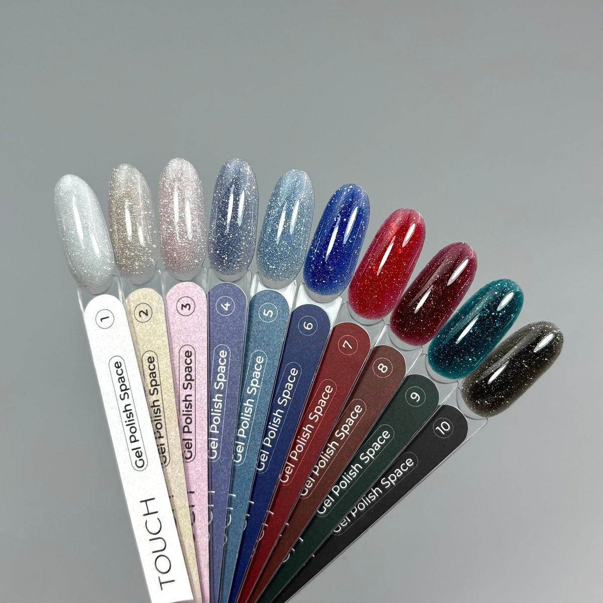 TOUCH Gellack Space 07, 9 ml — Палитра коллекции с этим оттенком