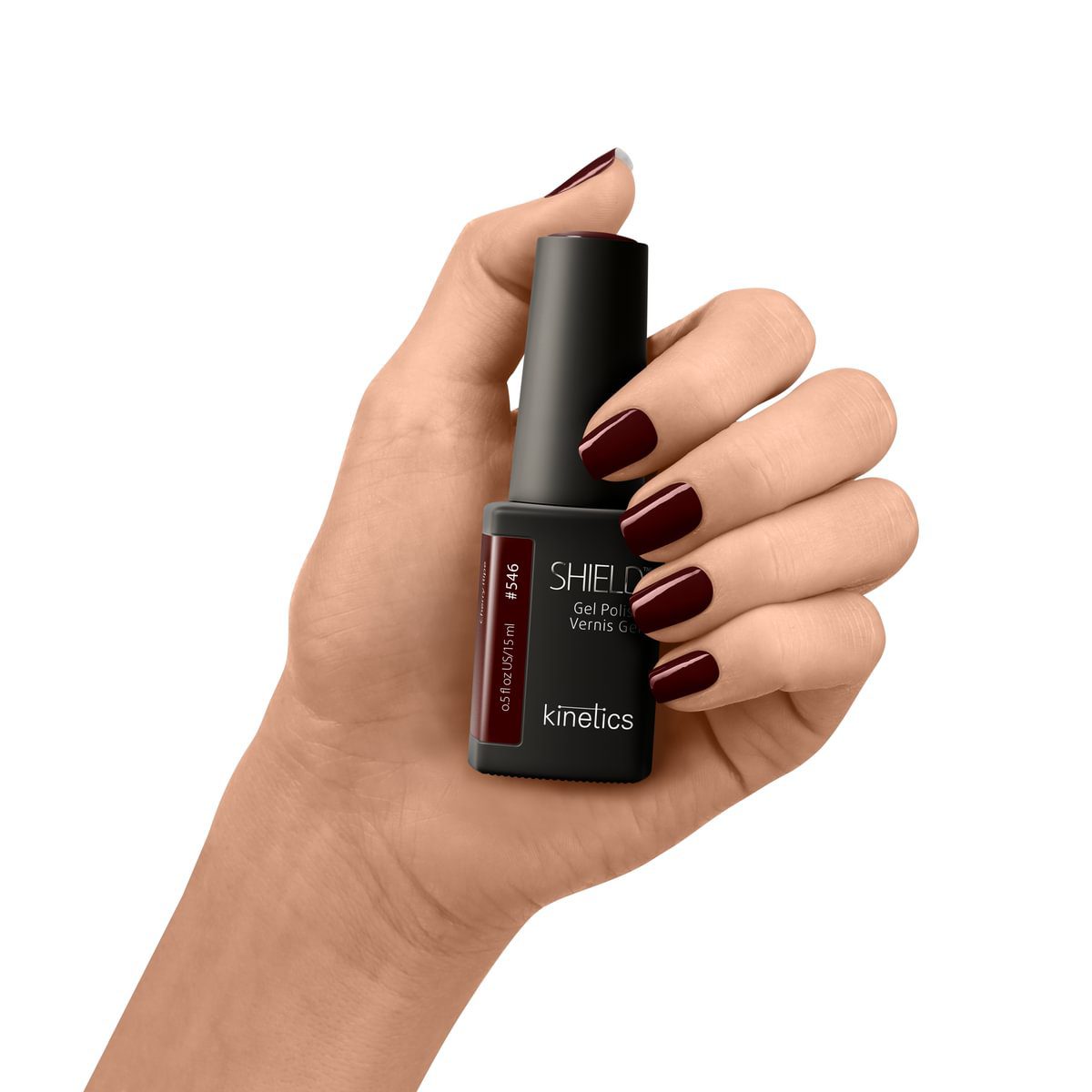 Kinetics SHIELD Gellack Cherry Ripe #546, 15 ml – Ansicht 2