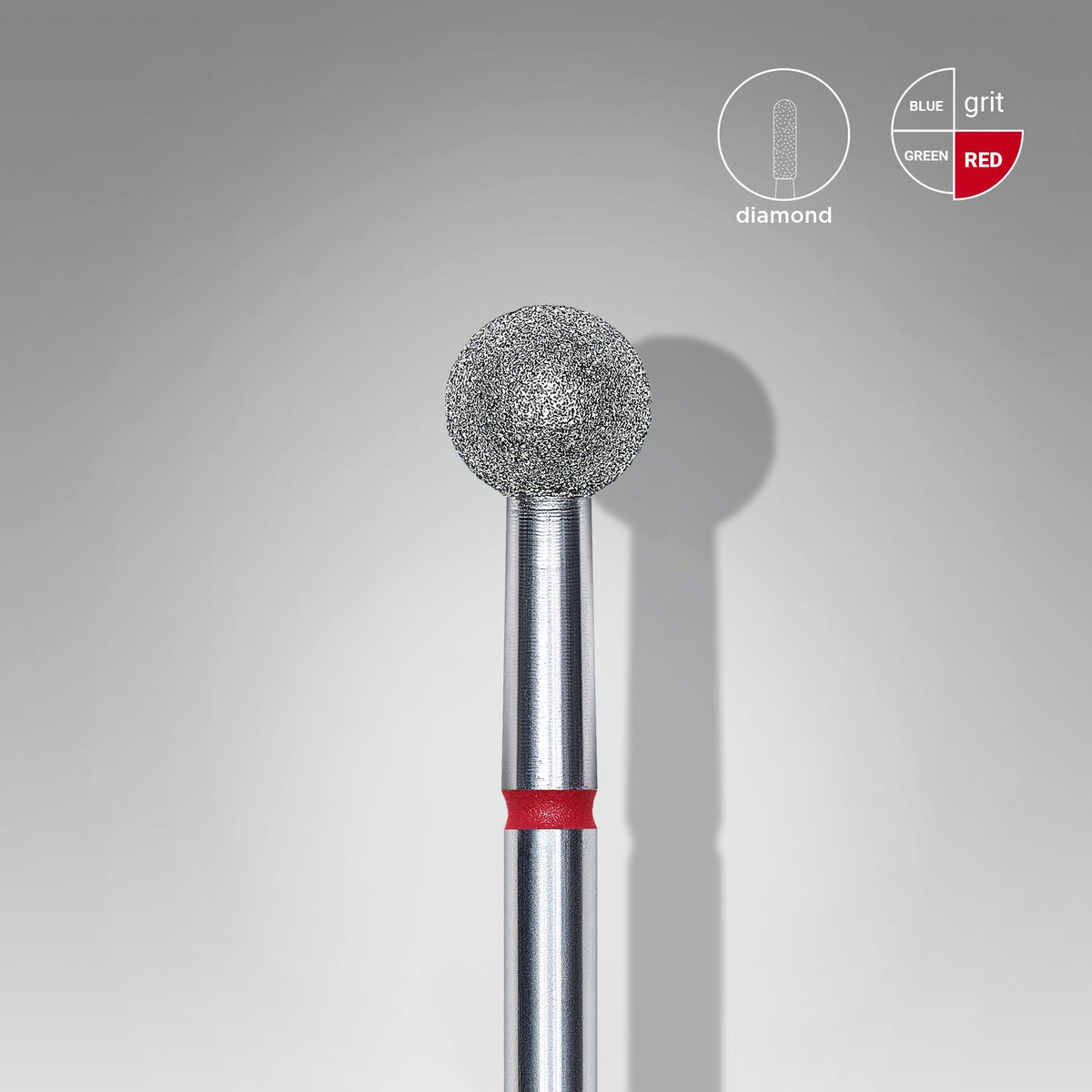 STALEKS EXPERT Diamantfräser Kugel, rot, 5 mm