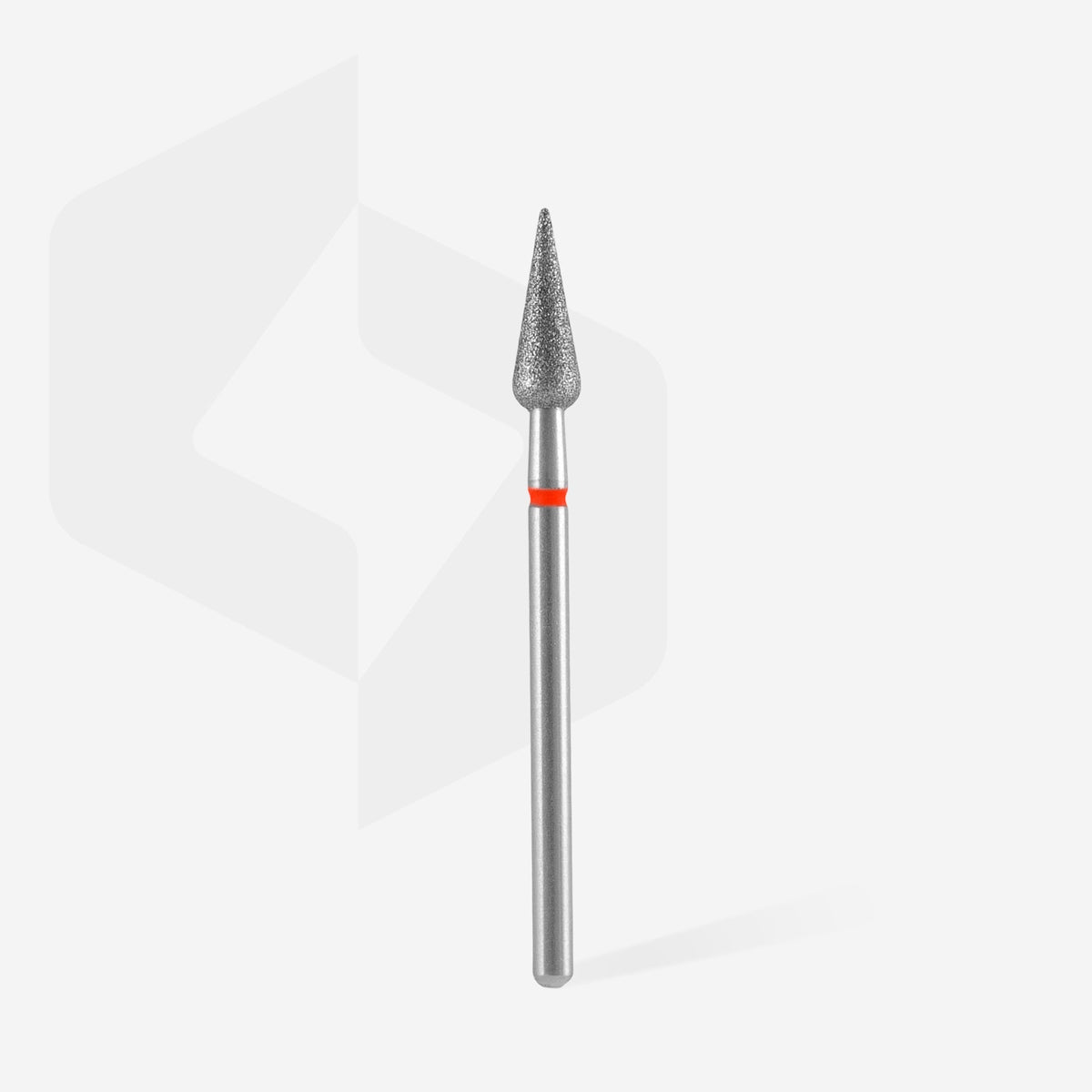 STALEKS EXPERT Diamantfräser spitze Birne, rot, 4 × 12 mm – Ansicht 2
