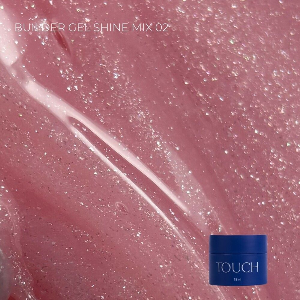 TOUCH Builder gel 15 ml Shine Mix, 2