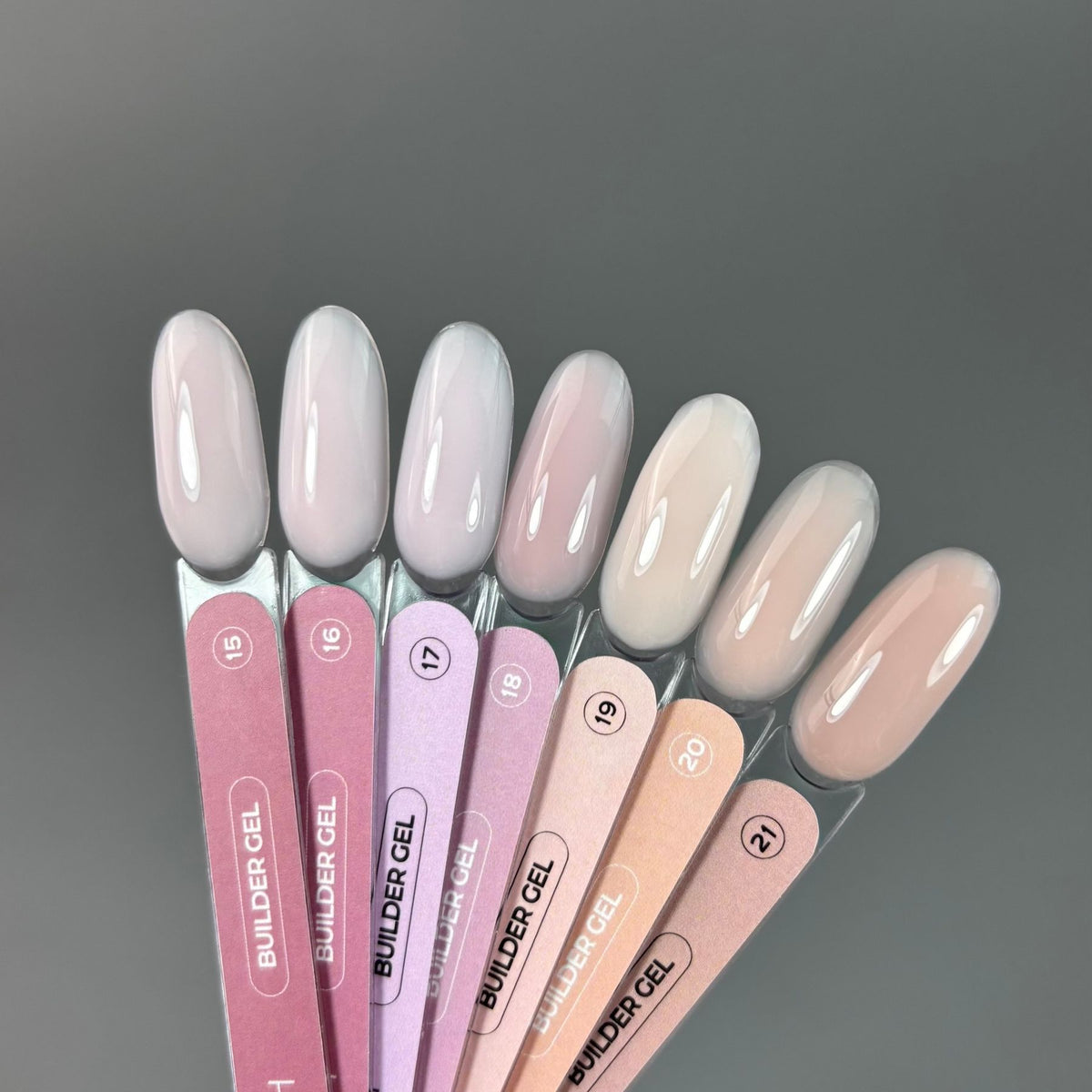 TOUCH Builder gel 10 ml, Rose blush — Палитра коллекции с этим оттенком
