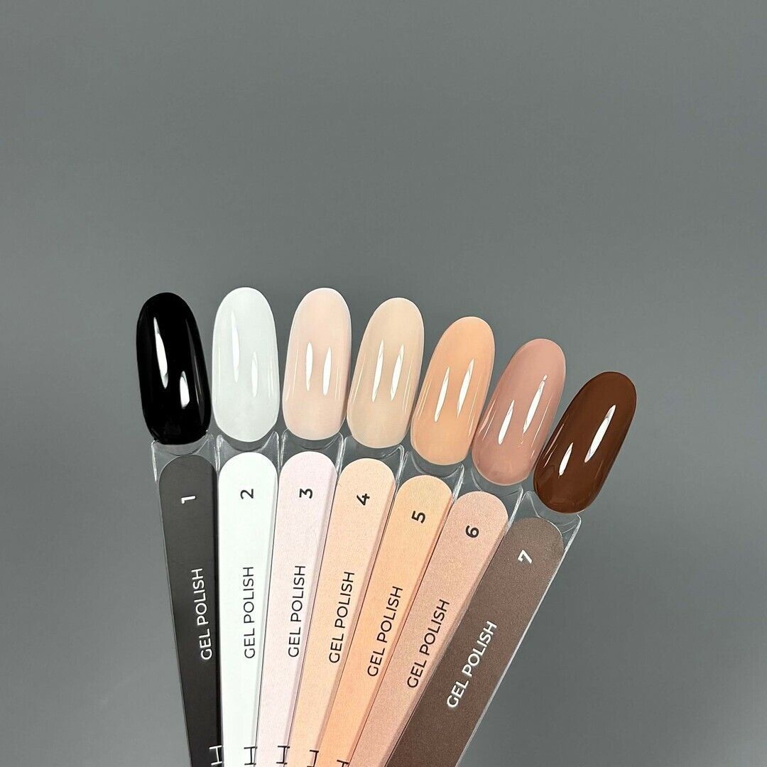 TOUCH Gellack 01, 9 ml — Палитра коллекции с этим оттенком
