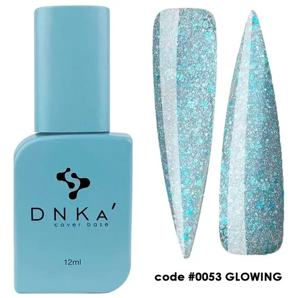 RUBBER BASE FRENCH НОВА ФОРМУЛА "DNKa" (cover), 12 мл #0053 Glowing