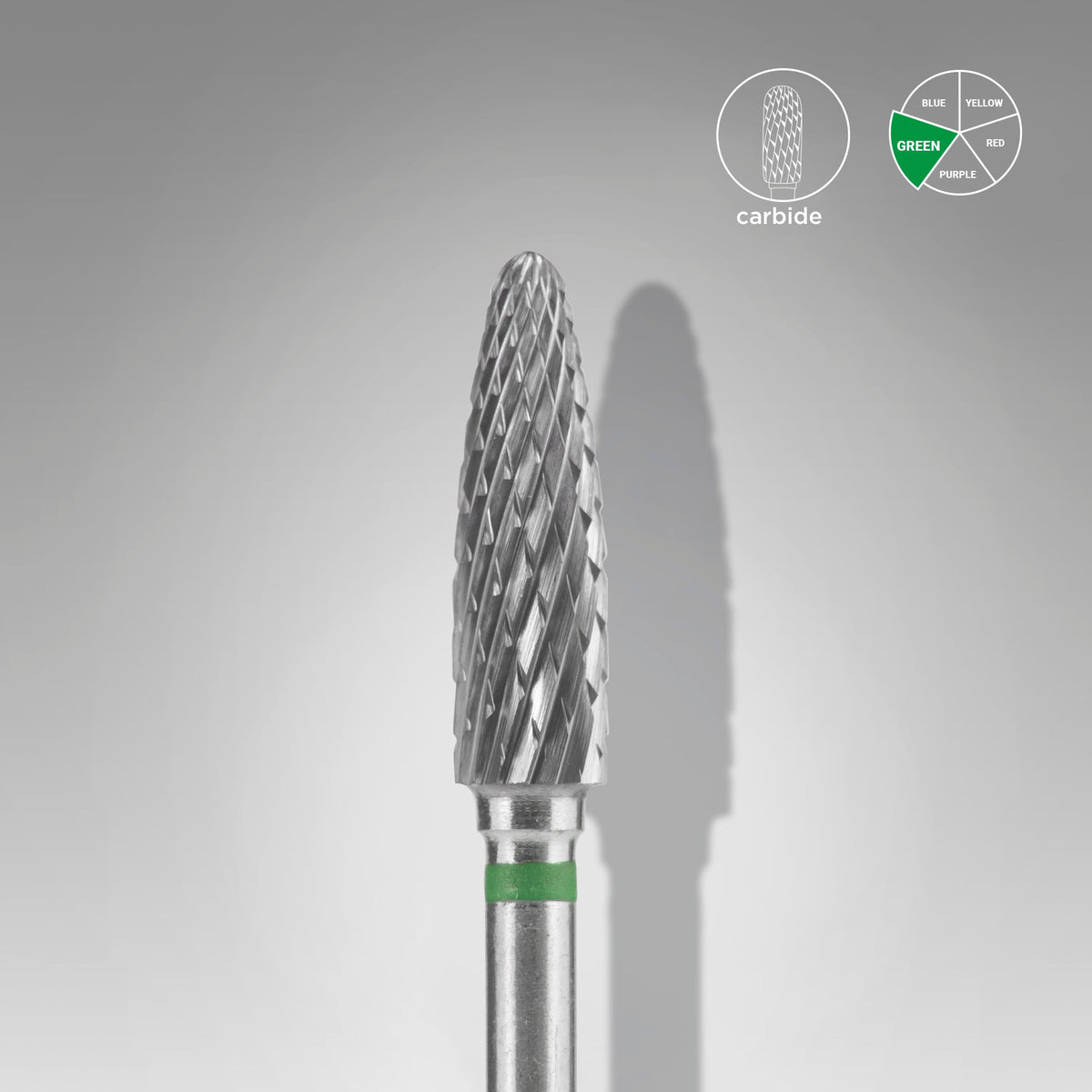 Твердосплавная фреза STALEKS EXPERT «кукуруза», зелёная, 4 × 14 мм