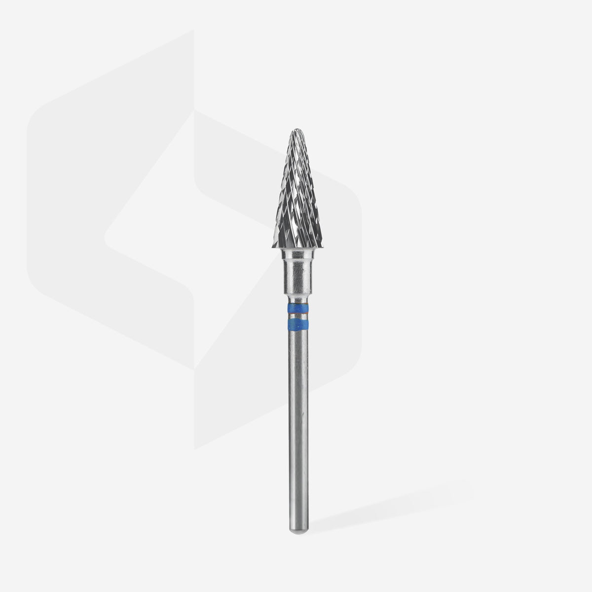 Hartmetallfräser für Linkshänder Kegelform blau EXPERT Kopfdurchmesser 6 mm / Arbeitslänge 14 mm – Ansicht 2