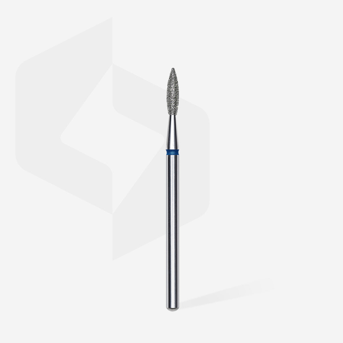 Diamantfräser spitze Flamme blau EXPERT Kopfdurchmesser 2,1 mm / Arbeitslänge 8 mm – Ansicht 2