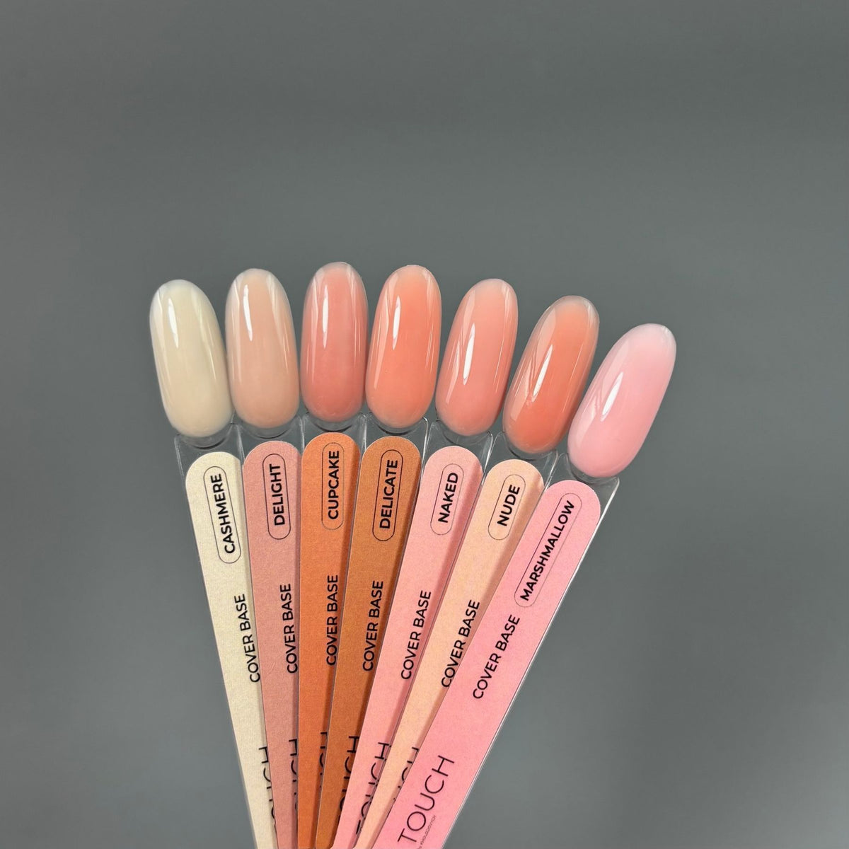 TOUCH Cover Base Marshmallow, 13 ml — Палитра коллекции с этим оттенком