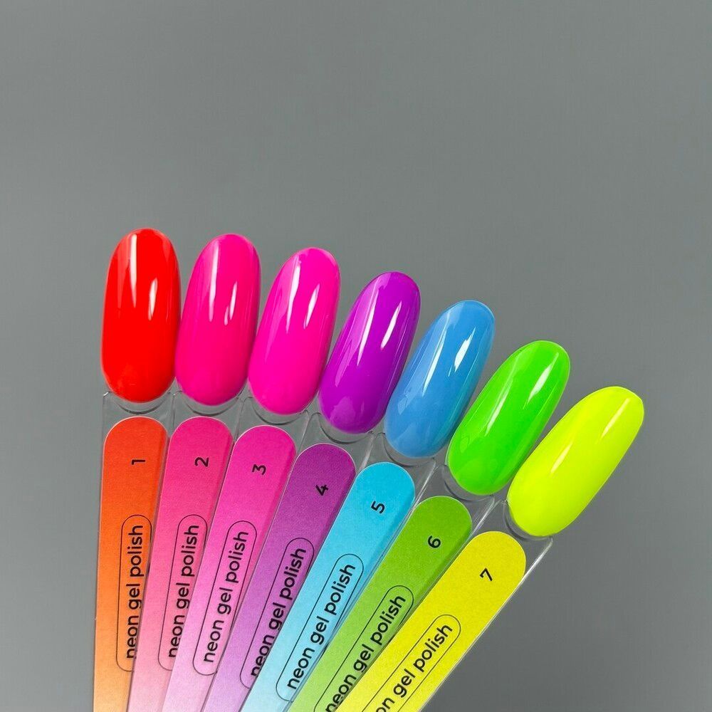 TOUCH Neon-Gellack 2, 9 ml — Палитра коллекции с этим оттенком