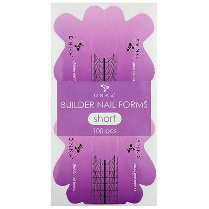 PAPIER-NAGELSCHABLONEN FÜR MODELLAGE ''DNKa'', KURZ 100 Stk.