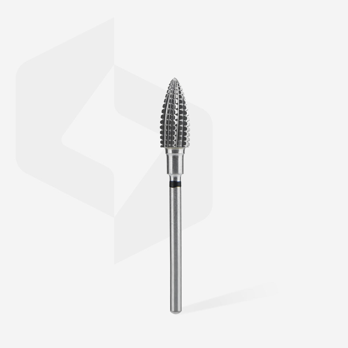 Hartmetallfräser Tannenzapfen schwarz grob EXPERT Kopfdurchmesser 6 mm / Arbeitslänge 14 mm – Ansicht 2