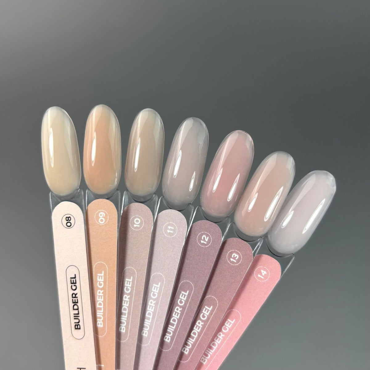 TOUCH Builder gel 10 ml, Toffee — Палитра коллекции с этим оттенком