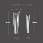 TOUCH Soft-Gel-Tips EXTRA LANG ALMOND (240 Stk.)