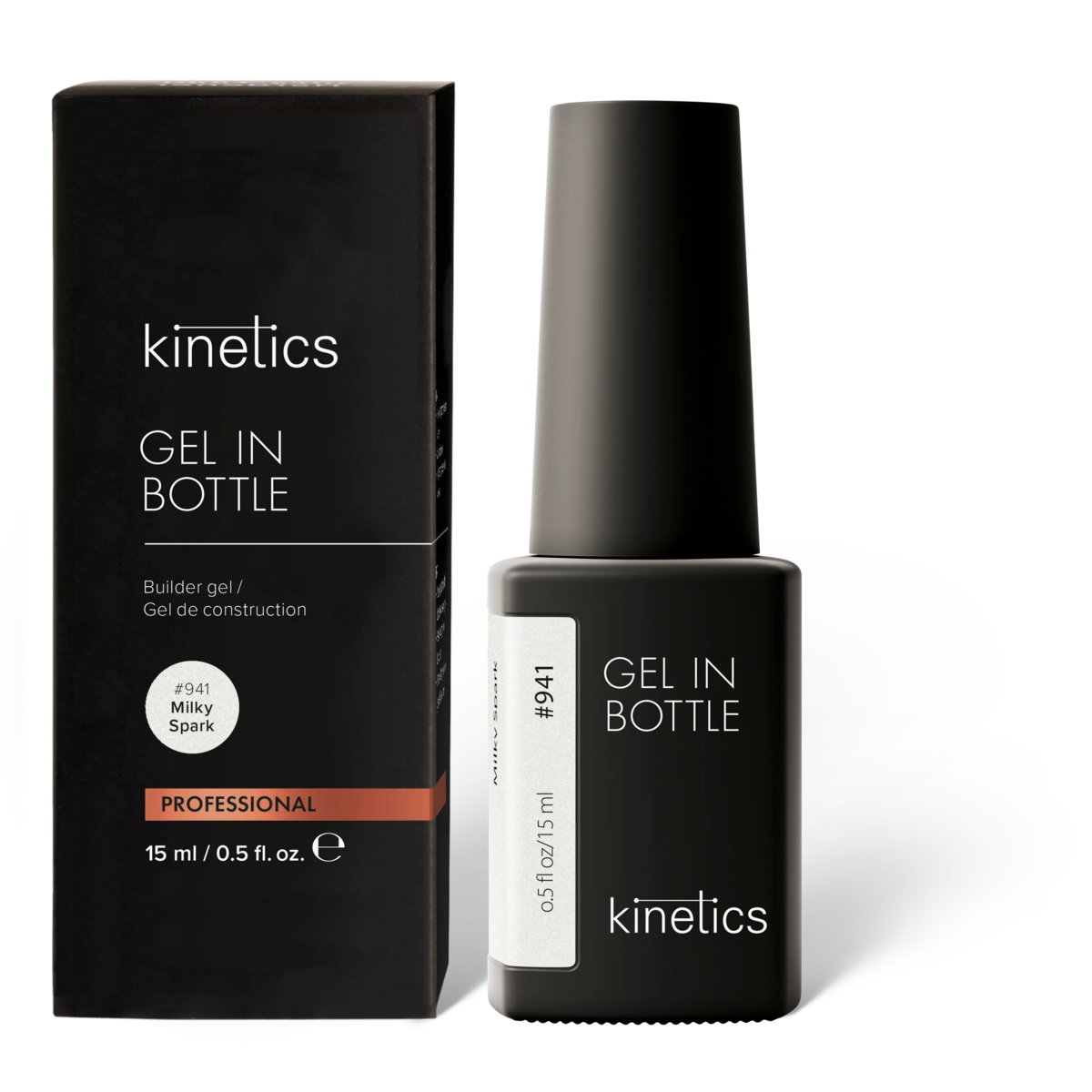Kinetics Gel in Bottle Milky Spark #941, 15мл