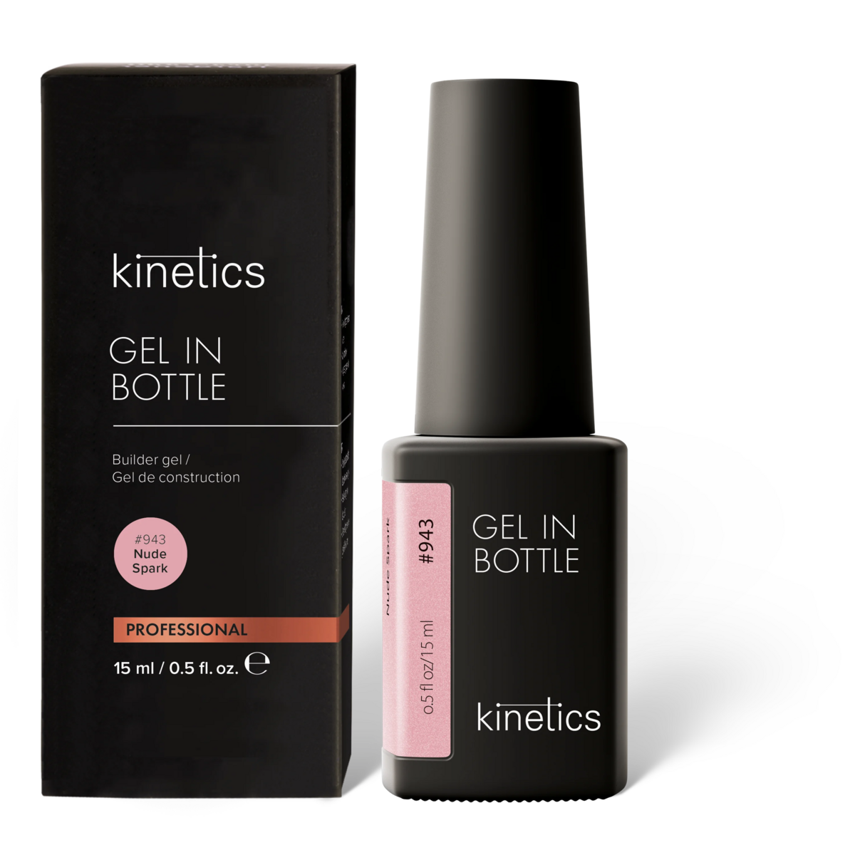 Kinetics Gel in Bottle Nude Spark #943, 15 ml