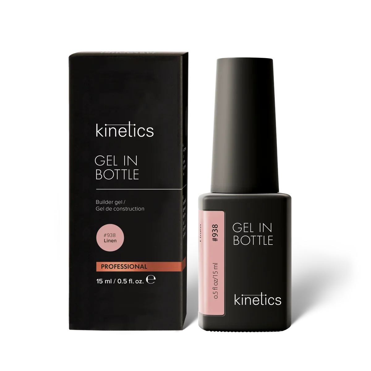 Kinetics Гель во флаконе Linen #938, 15мл
