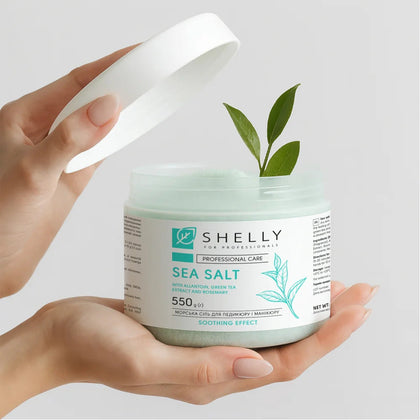 Badesalz mit Allantoin, Grüntee- und Rosmarinextrakt Shelly 550 g