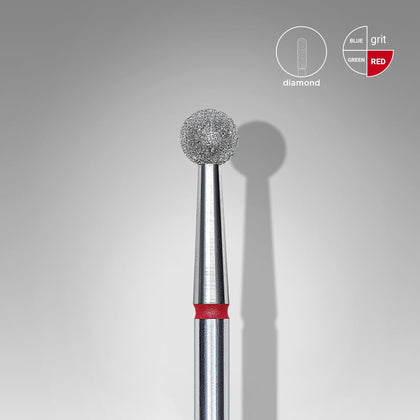 STALEKS EXPERT Diamantfräser Kugel, rot, 4 mm
