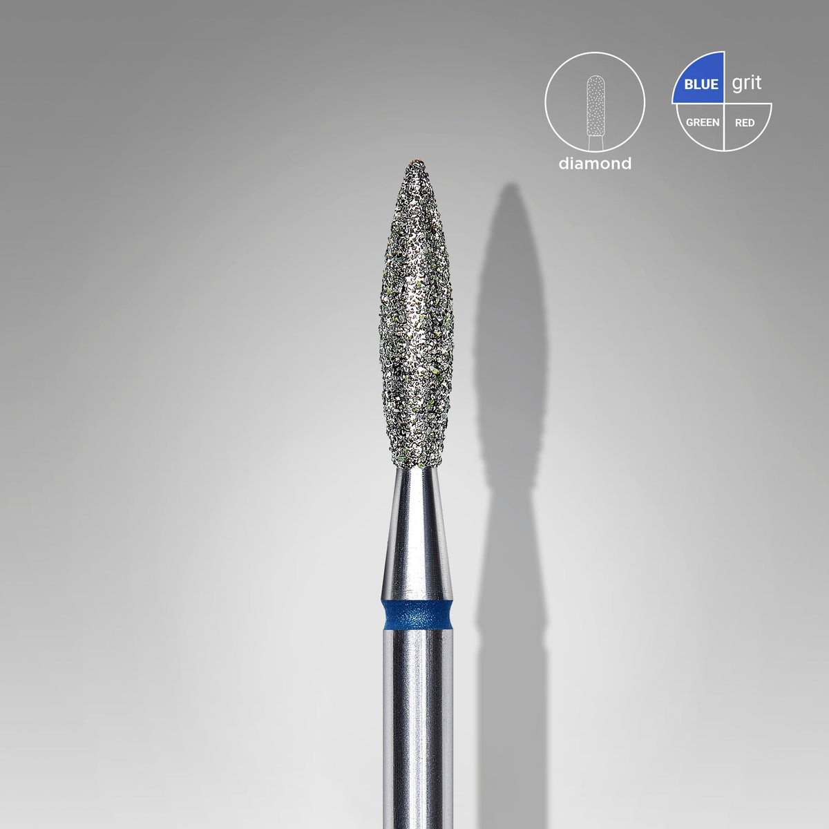 Diamantfräser Flamme blau EXPERT Kopfdurchmesser 2,3 mm / Arbeitslänge 10 mm