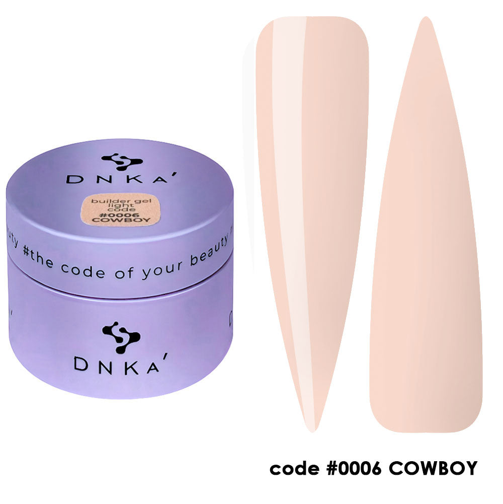 AUFBAUGEL LIGHT "DNKa", 30 ml #0006 Cowboy