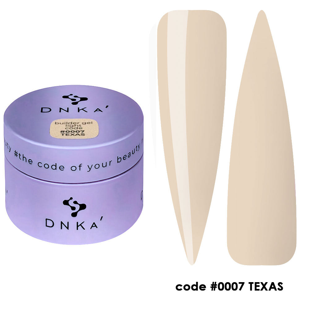 AUFBAUGEL LIGHT "DNKa", 30 ml #0007 Texas