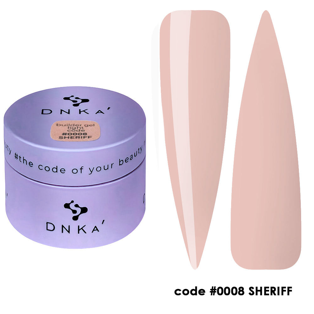 AUFBAUGEL LIGHT "DNKa", 30 ml #0008 Sheriff