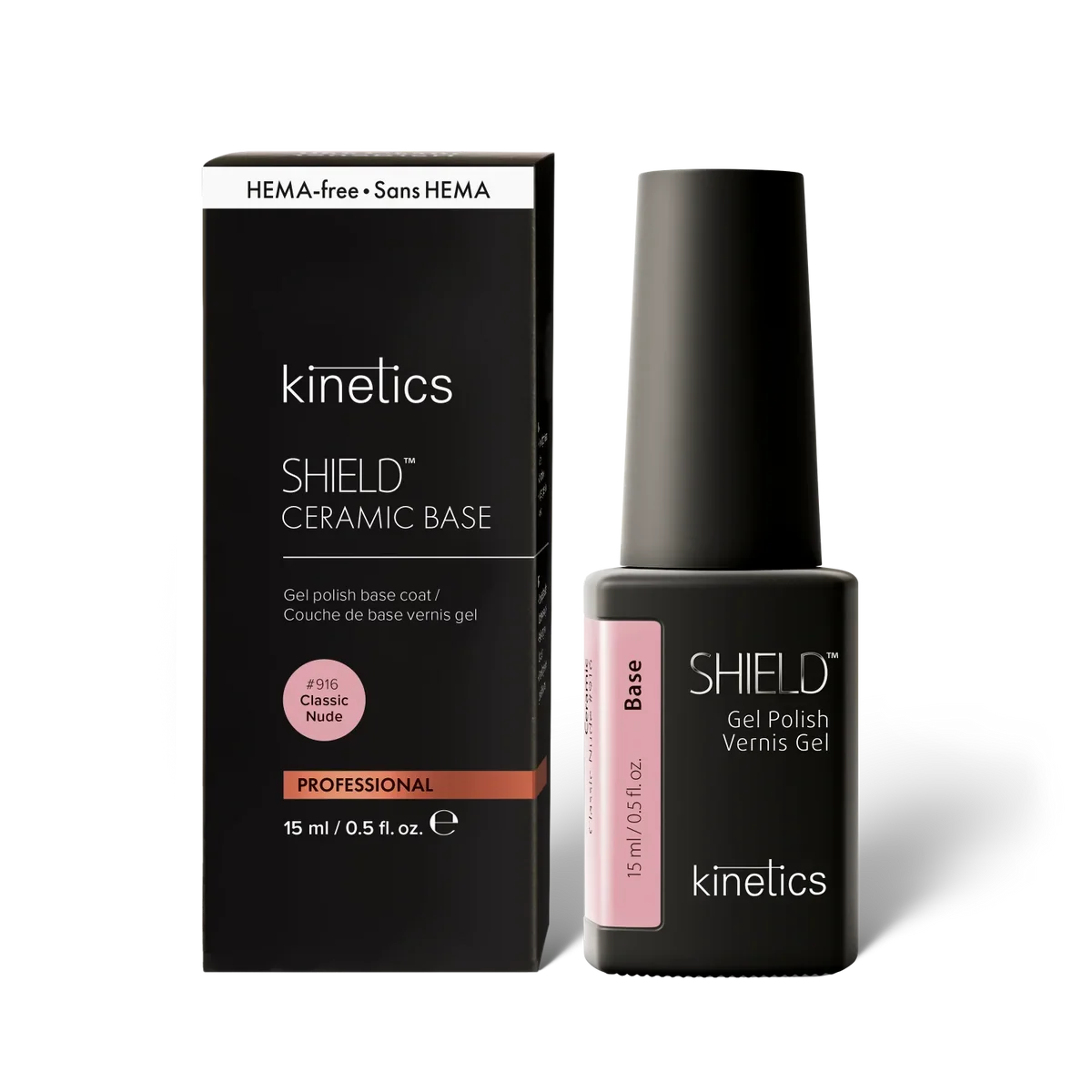 Kinetics SHIELD Ceramic Base Classic Nude #916, 15 ml