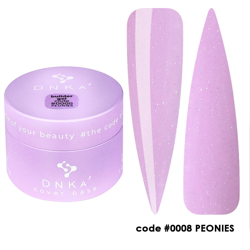 КОНСТРУЮЮЧИЙ ГЕЛЬ НОВА ФОРМУЛА "DNKa", 30 мл #0008 Peonies