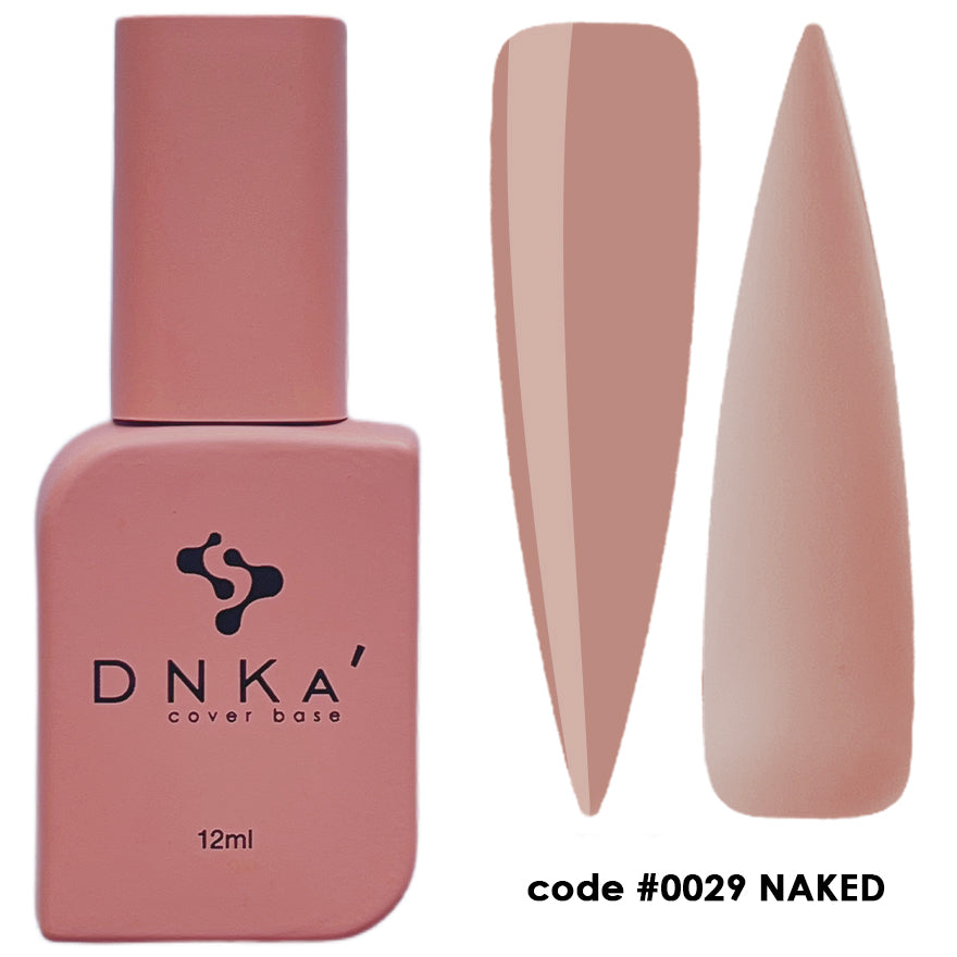 RUBBER BASE FRENCH НОВА ФОРМУЛА "DNKa" (cover), 12 мл #0029 Naked
