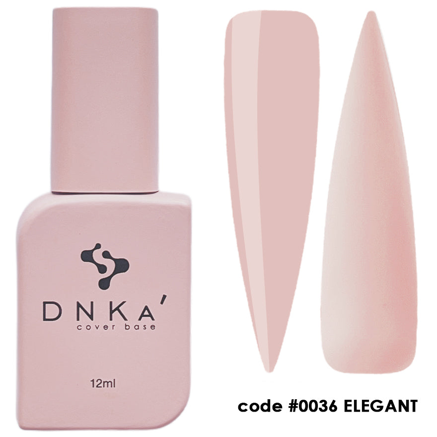 RUBBER BASE FRENCH NEW FORMULA "DNKa" (камуфлирующая), 12 мл #0036 Elegant
