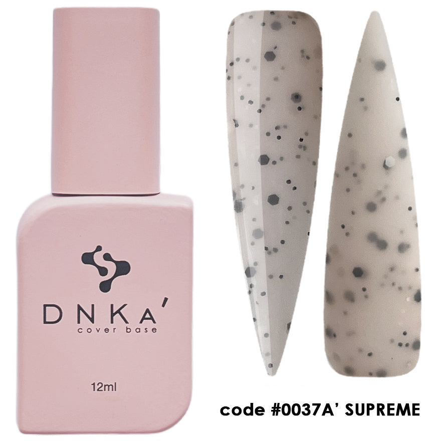 RUBBER BASE FRENCH НОВА ФОРМУЛА "DNKa" (cover), 12 мл #0037A' Supreme