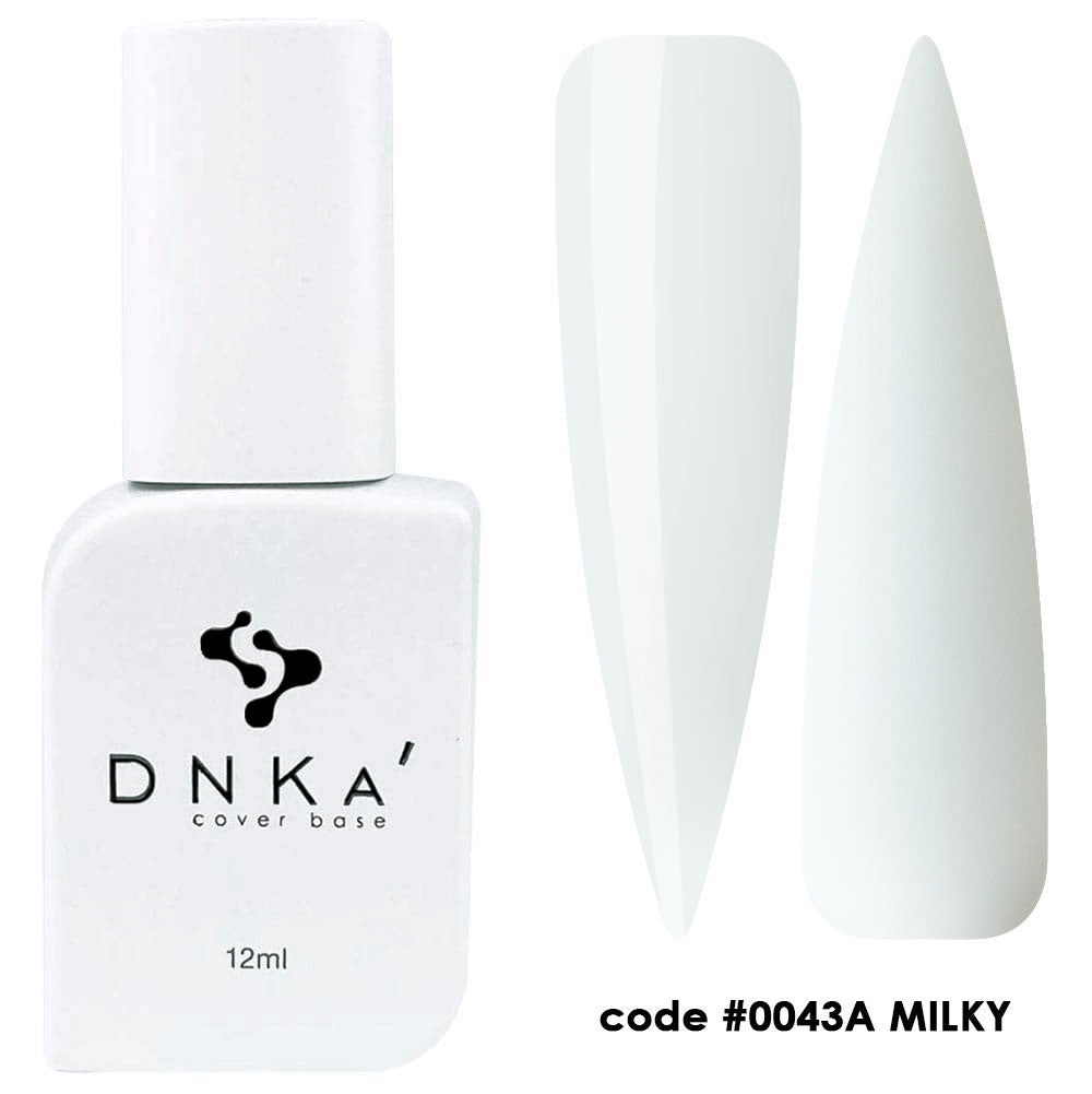 RUBBER BASE FRENCH NEUE FORMEL "DNKa" (cover), 12 ml #0043A' Milky