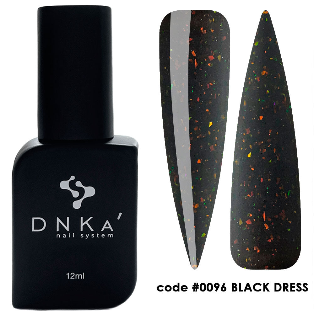 RUBBER BASE FRENCH NEUE FORMEL "DNKa" (cover), 12 ml #0096 Black Dress