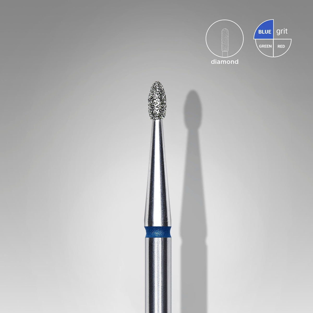 STALEKS EXPERT Diamantfräser Abgerundete Knospe, blau, 1,6×3,4 mm